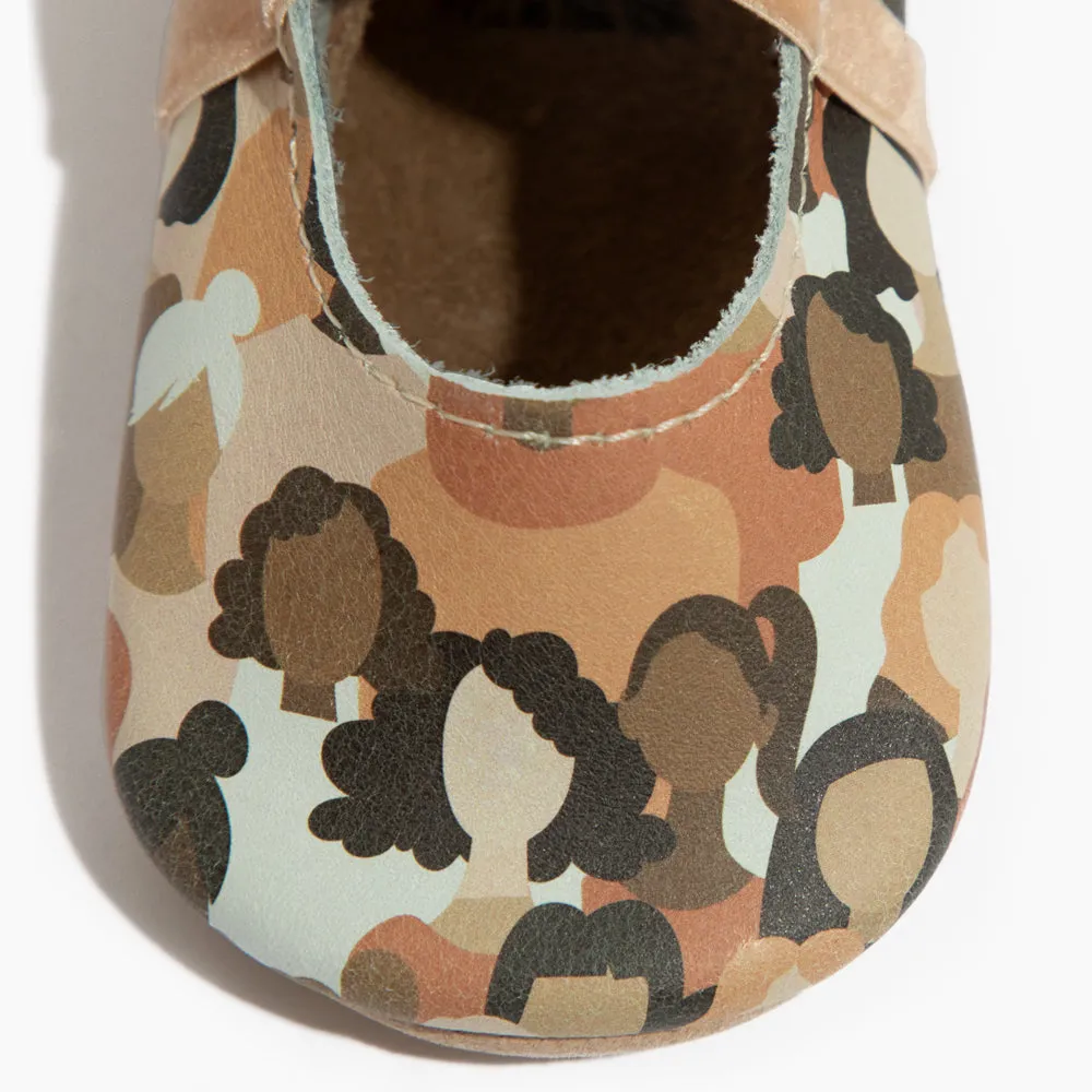 The Future Is Female Ballet Slipper Baby Shoe