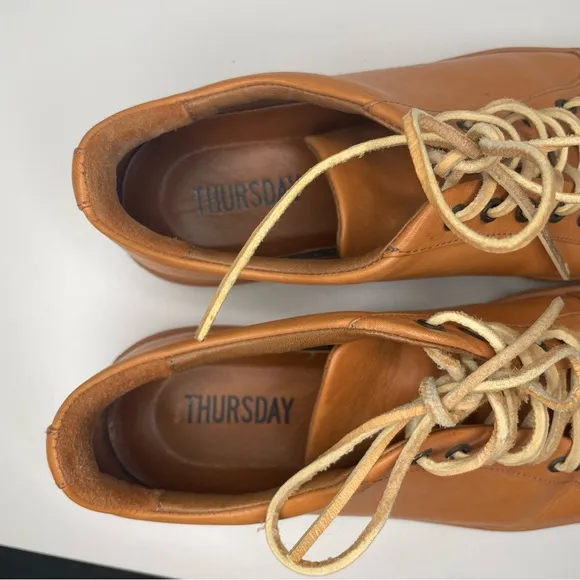 Thursday Boot Company Premier Low Top Leather Sneakers Men’s 9.5 Tan Brown