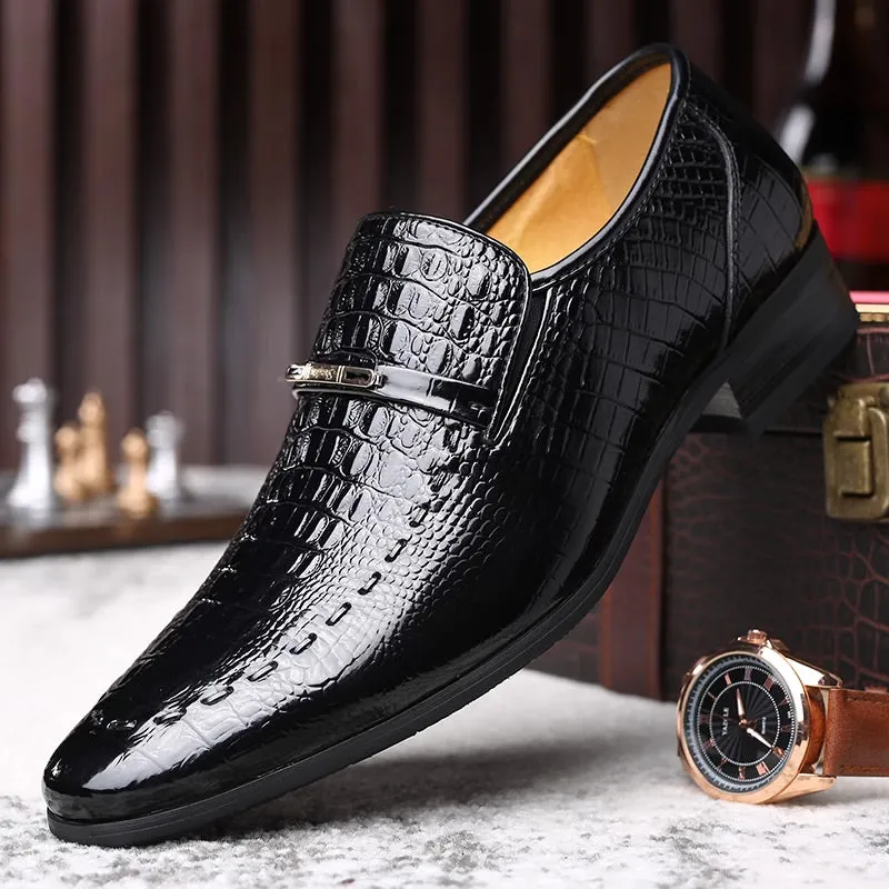 Timeless Elegance: Premium Crocodile Leather Shoes for Men