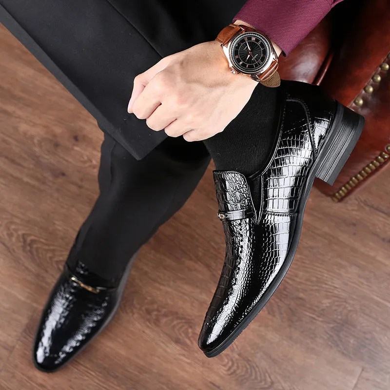 Timeless Elegance: Premium Crocodile Leather Shoes for Men