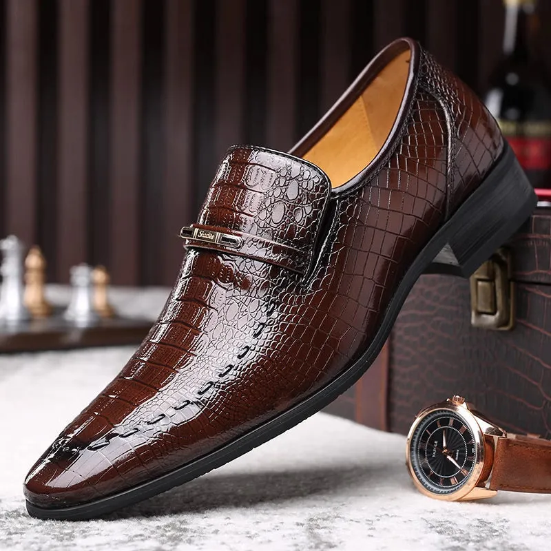 Timeless Elegance: Premium Crocodile Leather Shoes for Men