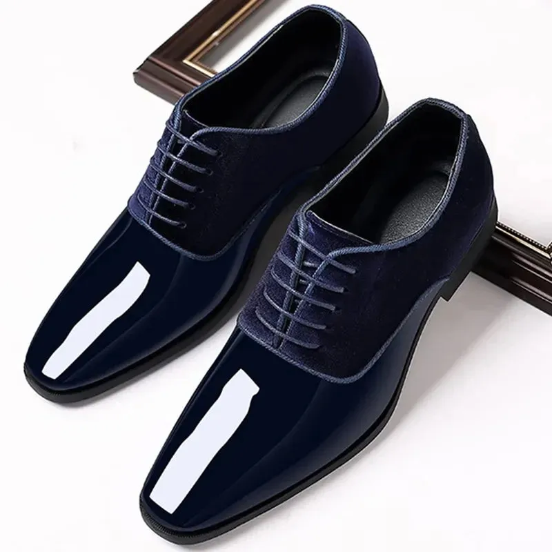 Tobago | Men's Patent Leather Oxfords - Stylish Lace-Up Shoes for Casual Business Wear