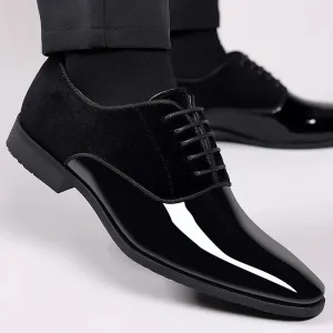 Tobago | Men's Patent Leather Oxfords - Stylish Lace-Up Shoes for Casual Business Wear