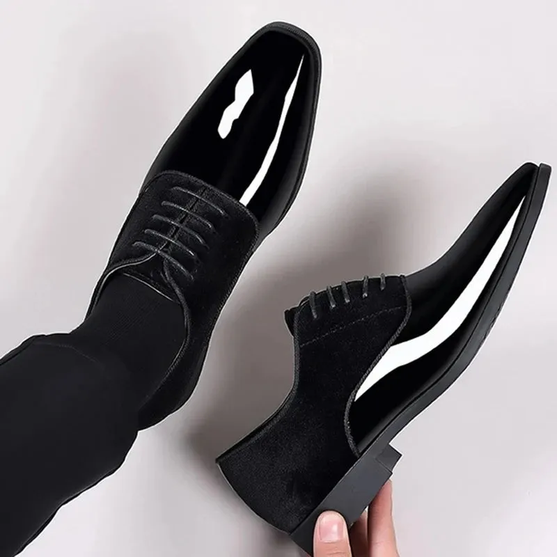 Tobago | Men's Patent Leather Oxfords - Stylish Lace-Up Shoes for Casual Business Wear