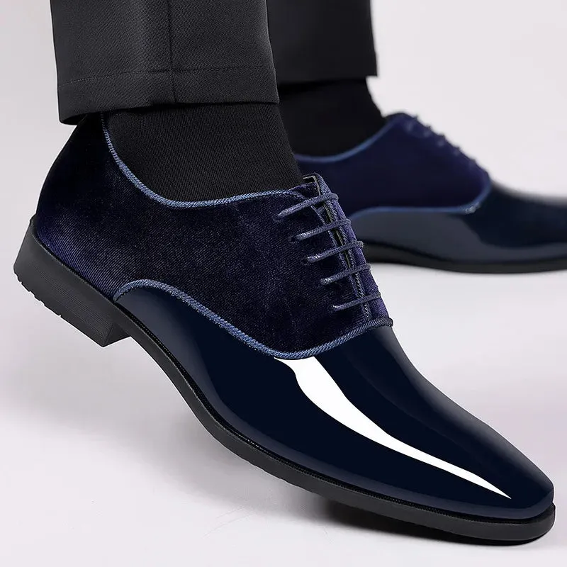 Tobago | Men's Patent Leather Oxfords - Stylish Lace-Up Shoes for Casual Business Wear