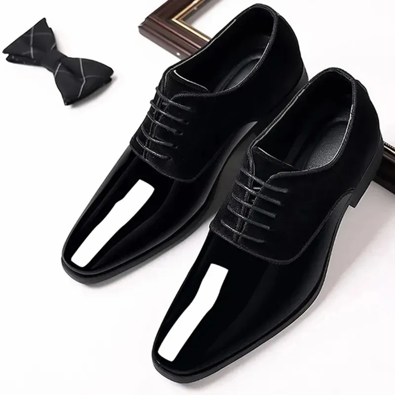 Tobago | Men's Patent Leather Oxfords - Stylish Lace-Up Shoes for Casual Business Wear