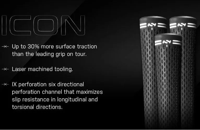 True Temper ICON Black Standard 58 Round Golf Grip