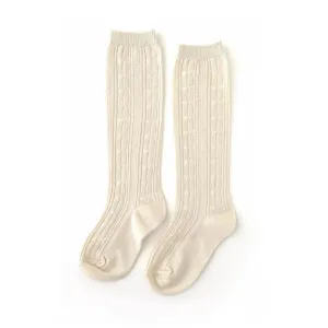 Vanilla Cream Knee High Socks