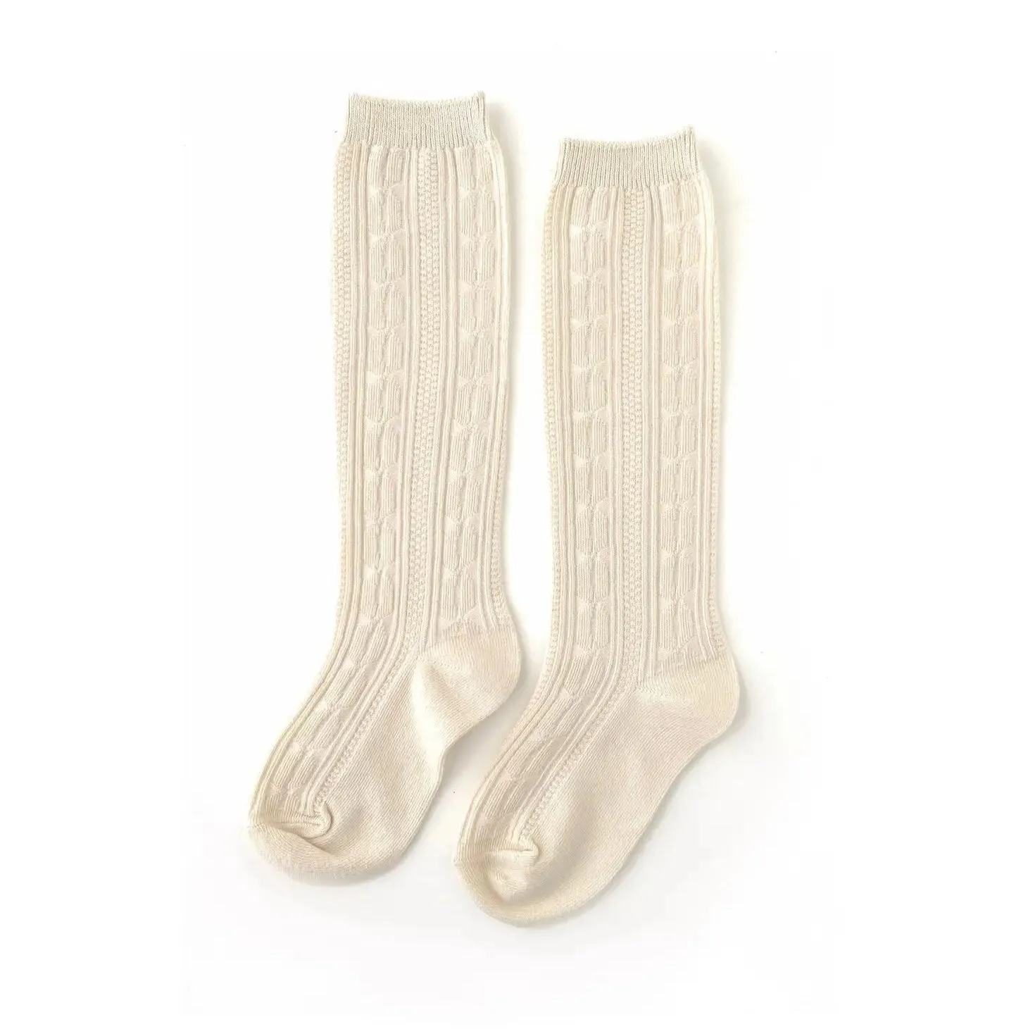 Vanilla Cream Knee High Socks