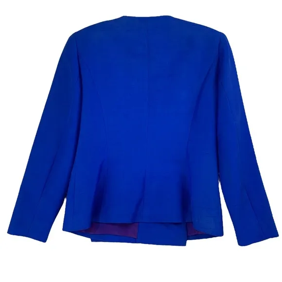 Vintage 100% Silk Double Breasted Formal Blazer Jacket by Richard Warren Petites