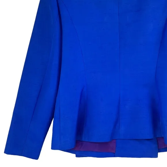 Vintage 100% Silk Double Breasted Formal Blazer Jacket by Richard Warren Petites