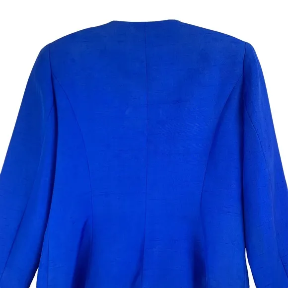 Vintage 100% Silk Double Breasted Formal Blazer Jacket by Richard Warren Petites