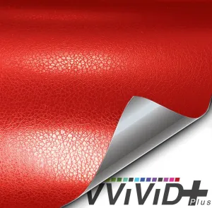 VViViD  Racing Red Fine Grain Leather