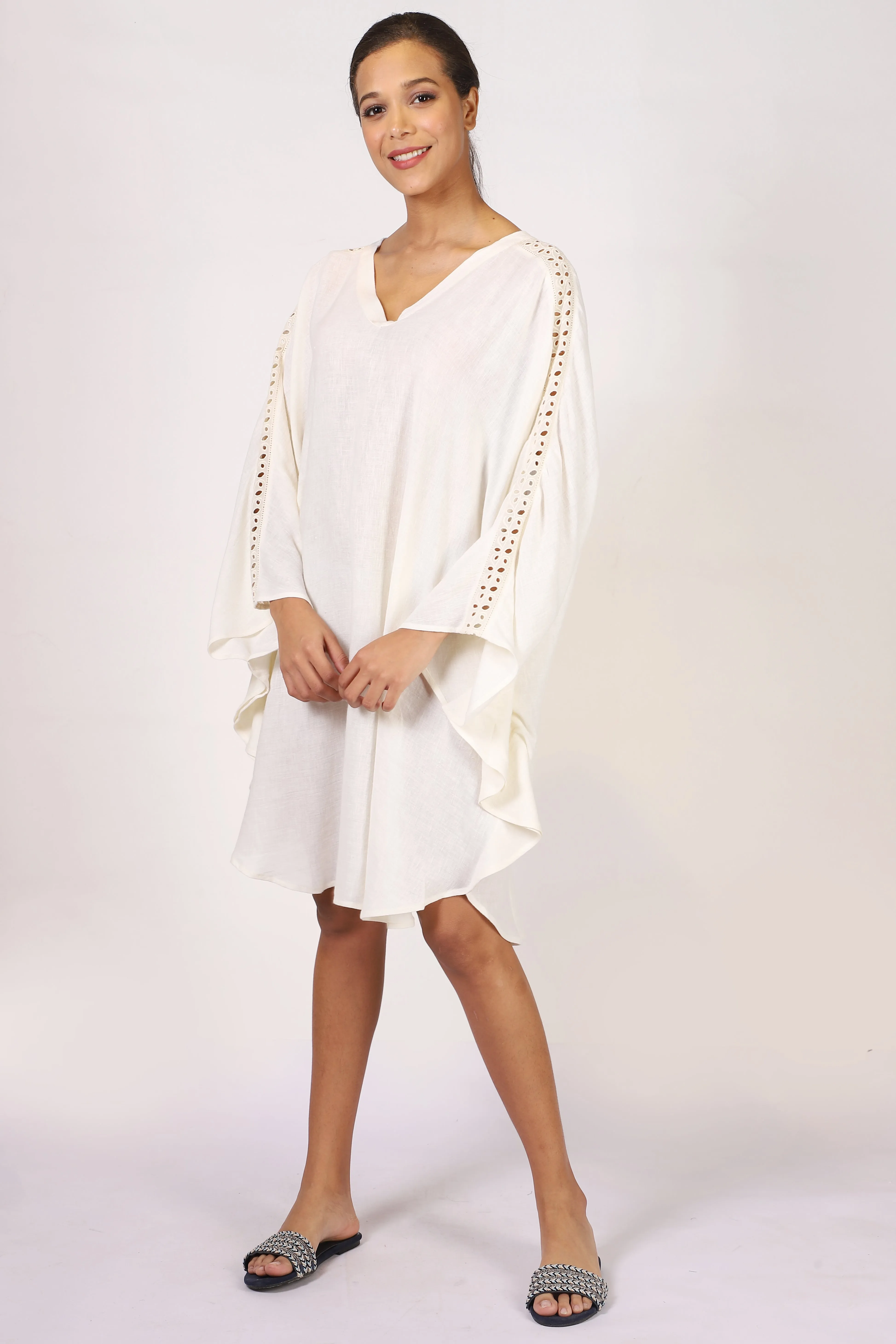 White Linen Kaftan