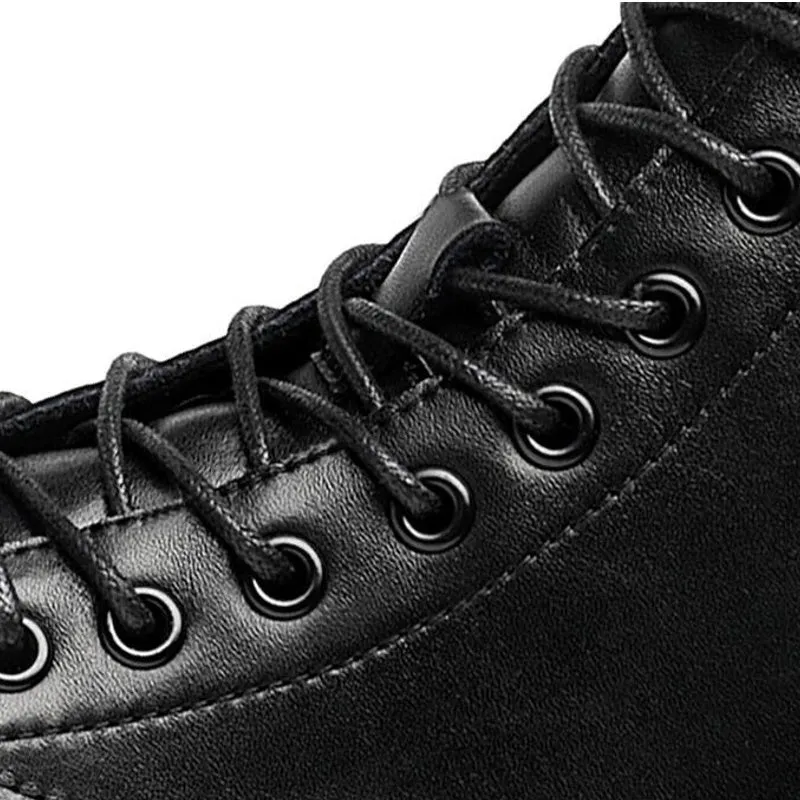 Winter Men Leather Boots High Heel