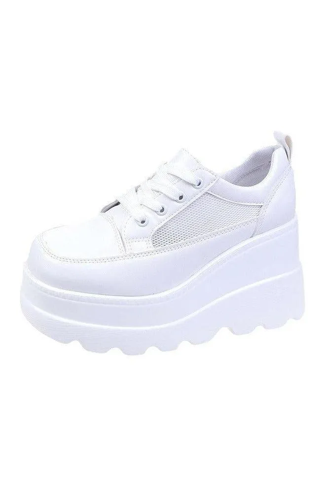 Women's Fashion Lace-up Thick Bottom Casual Daddy Shoes