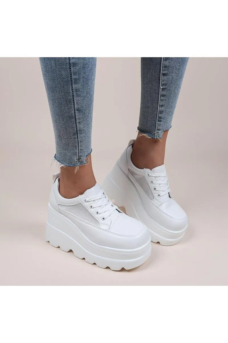 Women's Fashion Lace-up Thick Bottom Casual Daddy Shoes