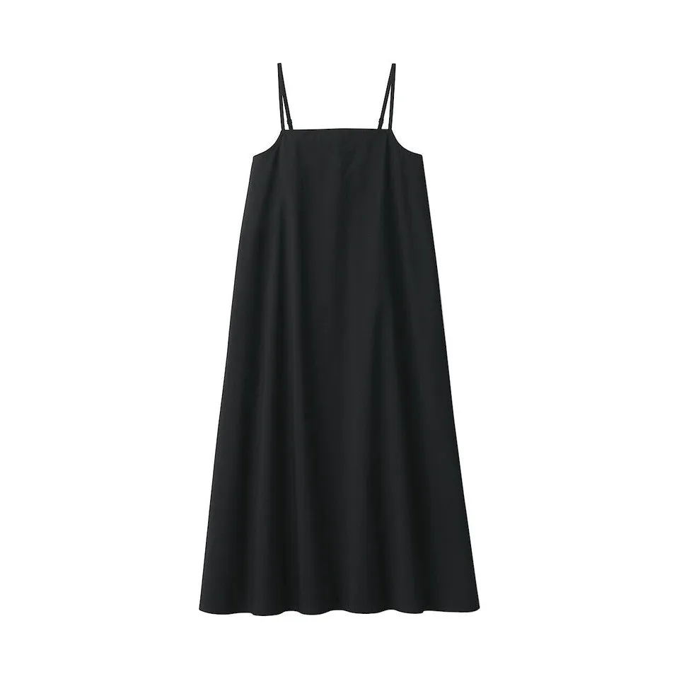 Women's Quick Dry Cotton Blend Cami Midi Dress