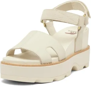 Women's Sorel Joanie Ankle Strap Wedge - Chalk